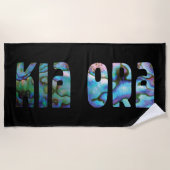 起亜ORAキウイグリーティング ビーチタオル (正面)