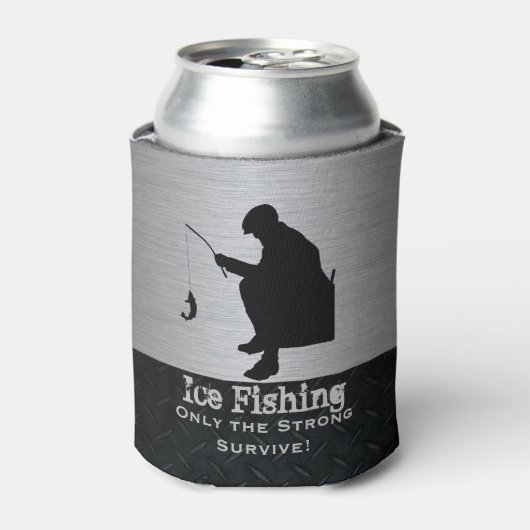 起伏おもしろい氷魚釣りクーラーボックス 缶クーラー (缶正面)
