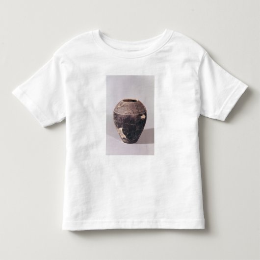 起伏のあるラインと飾られる化粧土のつぼ トドラーTシャツ (正面)