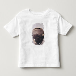 起伏のあるラインと飾られる化粧土のつぼ トドラーTシャツ
