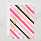 起動とバチェロレッテのきらきら光る招待 招待状 (裏面)