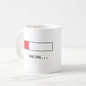 起動とバッファリング コーヒーマグ コーヒーマグカップ (正面左)