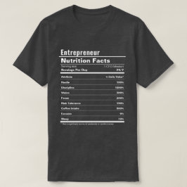 起業家おもしろいハッスル栄養事実 Tシャツ