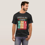 起業家のためのブラックオウンドビジネス Tシャツ (正面フル)