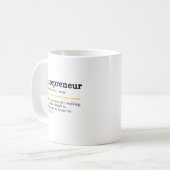 起業家の定義 パーソナライズデザイン コーヒーマグカップ (正面左)