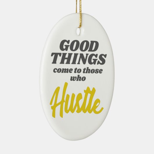 起業家の良来い事を人に押し寄せる セラミックオーナメント (右)