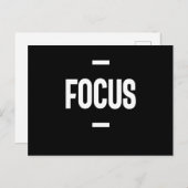 起業家やる気を起こさせるギフト – フォーカス ポストカード (正面/裏面)