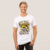 起業家キャットボス - お金大奮闘ギフト トライブレンドTシャツ (正面全面)