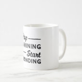 起業家ストップの研削開始ボス コーヒーマグカップ (正面右)