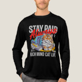 起業家ボス猫 - 雄大な志を貫け トライブレンドＴシャツ (正面)