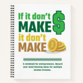 起業家ボス8.5インチx 11インチスパイラルノートブック ノートブック (正面)