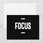 起業家モチベーションギフト - フォーカス ポストカード (正面/裏面)