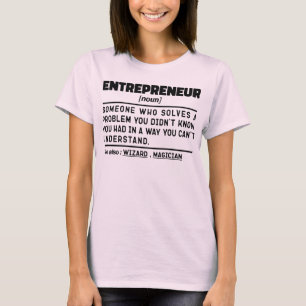 起業家名詞定クール義ビジネス所有者 Tシャツ