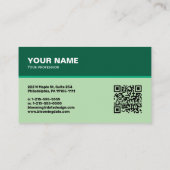 起業家向けプロフェッショナル名刺 名刺 (裏面)