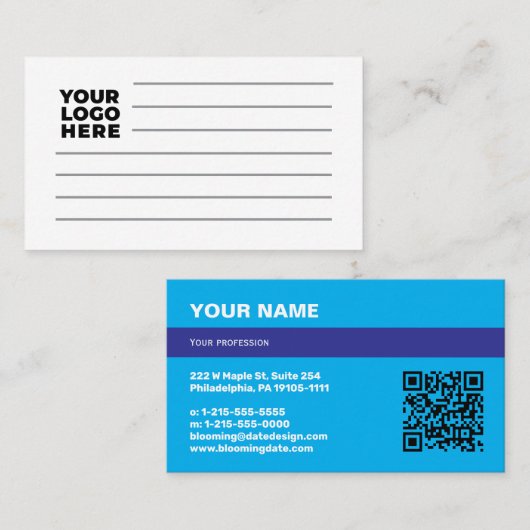 起業家向けプロフェッショナル名刺 名刺 (正面/裏面)