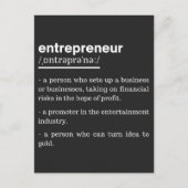 起業家定義おもしろい業者ギフト シーズンポストカード (正面)