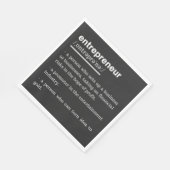 起業家定義おもしろい業者ギフト スタンダードランチョンナプキン (角)