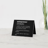 起業家定義おもしろい業者ギフト ノートカード (正面)