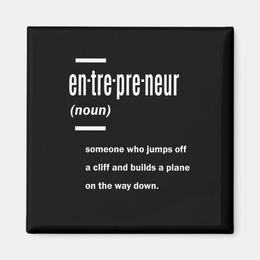 起業家定義ギフトアイディア マグネット (正面)