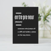 起業家定義ギフトアイディア 出欠カード (スタンド正面)