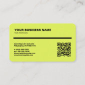 起業家用名刺 名刺 (裏面)