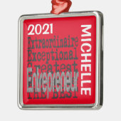 起業家非凡なカスタム メタルオーナメント (左)