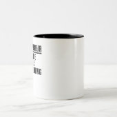 起業家9から5は私の事ではない ツートーンマグカップ (中央)