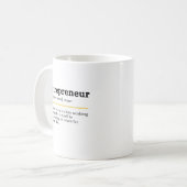 起業家 名詞 定義 モチベーション ビジネス コーヒーマグカップ (正面左)