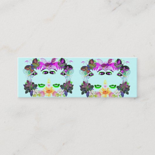 起源のプロフィールカード スキニー名刺 (正面)