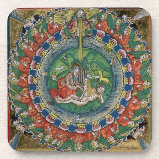 起源の2:22神によって作成されるイブ、frのコピーを摸写して下さい コースター (正面)