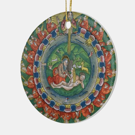 起源の2:22神によって作成されるイブ、frのコピーを摸写して下さい セラミックオーナメント (左)