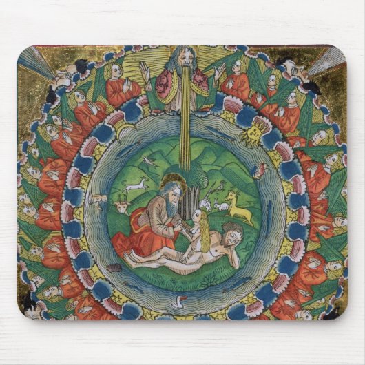 起源の2:22神によって作成されるイブ、frのコピーを摸写して下さい マウスパッド (正面)