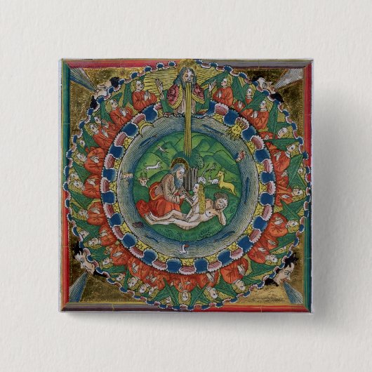 起源の2:22神によって作成されるイブ、frのコピーを摸写して下さい 缶バッジ (正面)