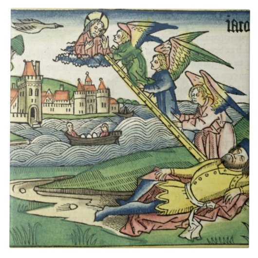 起源28 「ニュルンベルクからの10ヤコブの梯子、 タイル (正面)