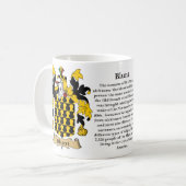 、起源、意味および頂上鈍くして下さい コーヒーマグカップ (正面左)