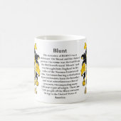 、起源、意味および頂上鈍くして下さい コーヒーマグカップ (中央)