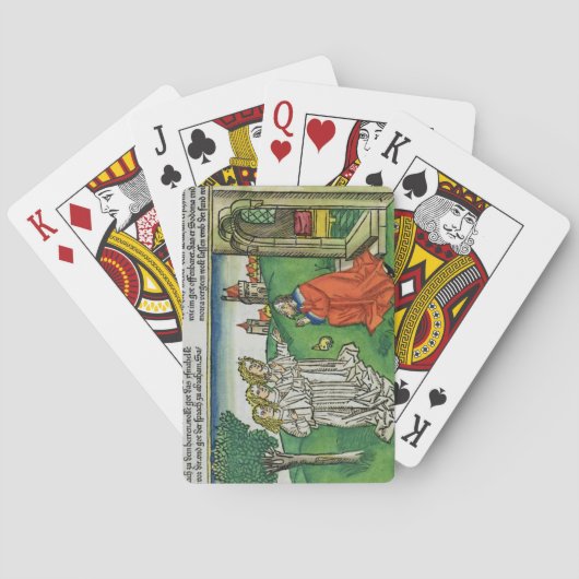 起源Thからの18 2アブラハムおよび3つの天使、 トランプ (裏面)