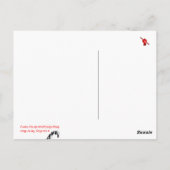 起立拳の鉛筆 ポストカード (裏面)