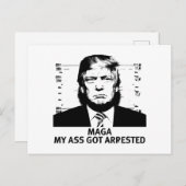 起訴されたマグカ ポストカード (正面/裏面)