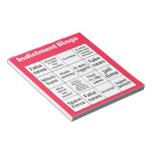 起訴ビンゴカード ノートパッド (アングル)