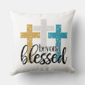 超え賛美た クッション (裏面)