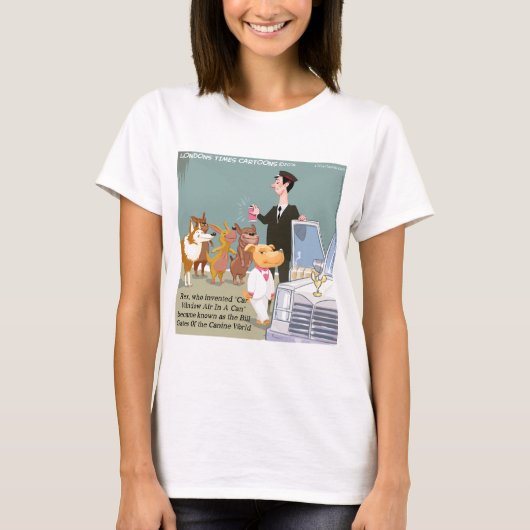 超お金持ちの犬 笑 Tシャツ (正面)