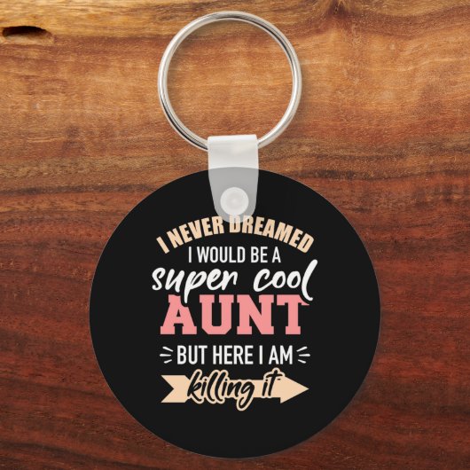 超かっこいいおばさんになりたい キーホルダー (正面)