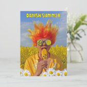 超かっこいいデンマークのサマーグリーティングカード！ カード (スタンド正面)
