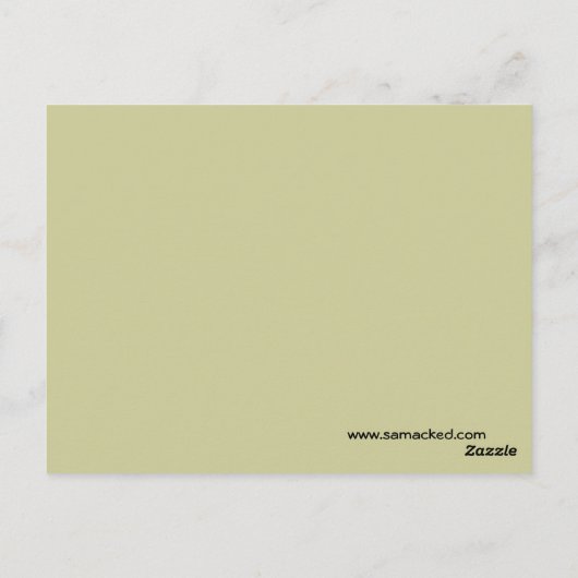 超かわいいアニメヒョウの子猫 ポストカード (裏面)