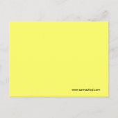 超かわいいアニメヒョウ子猫レインボーヘッドバンド ポストカード (裏面)