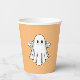 超かわいいハロウィンのお化け 紙コップ
