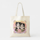 超かわいい子猫のトートバッグ トートバッグ (裏面)