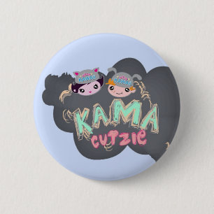 超かわいい- Kama Cutzieボタン 缶バッジ