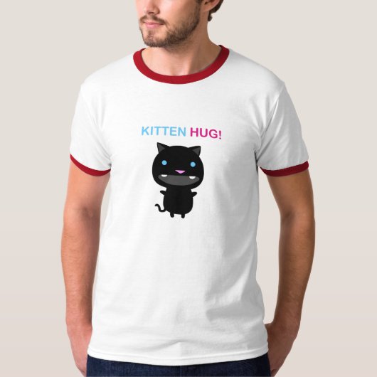 超かわいい- kittenhugのティー! tシャツ (正面)